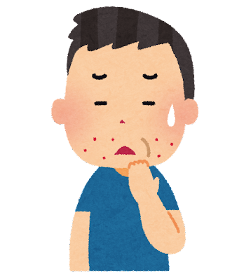 カミソリ負けのイラスト